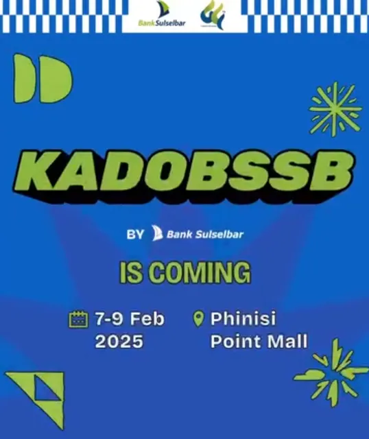 Poster acara Kado Bank Sulselbar 2025.